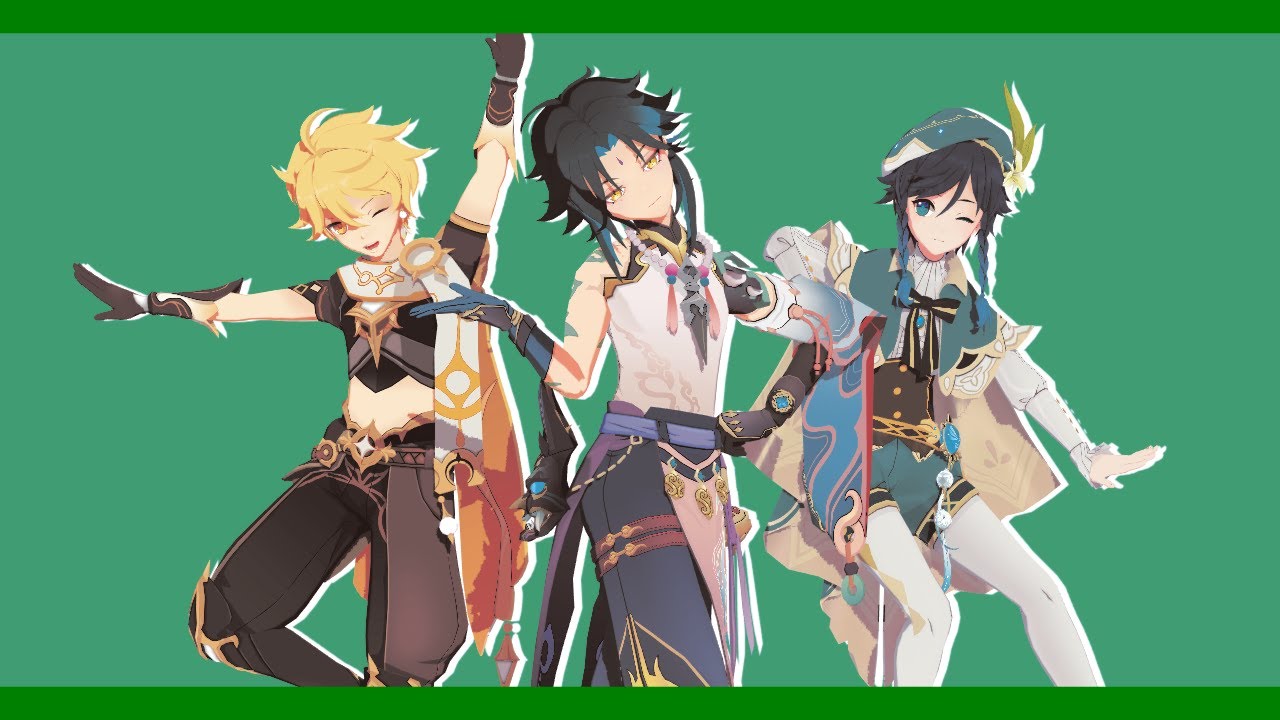 【MMD 原神 / Genshin Impact 】Chaos Medley 【Venti , Aether , Xiao 】