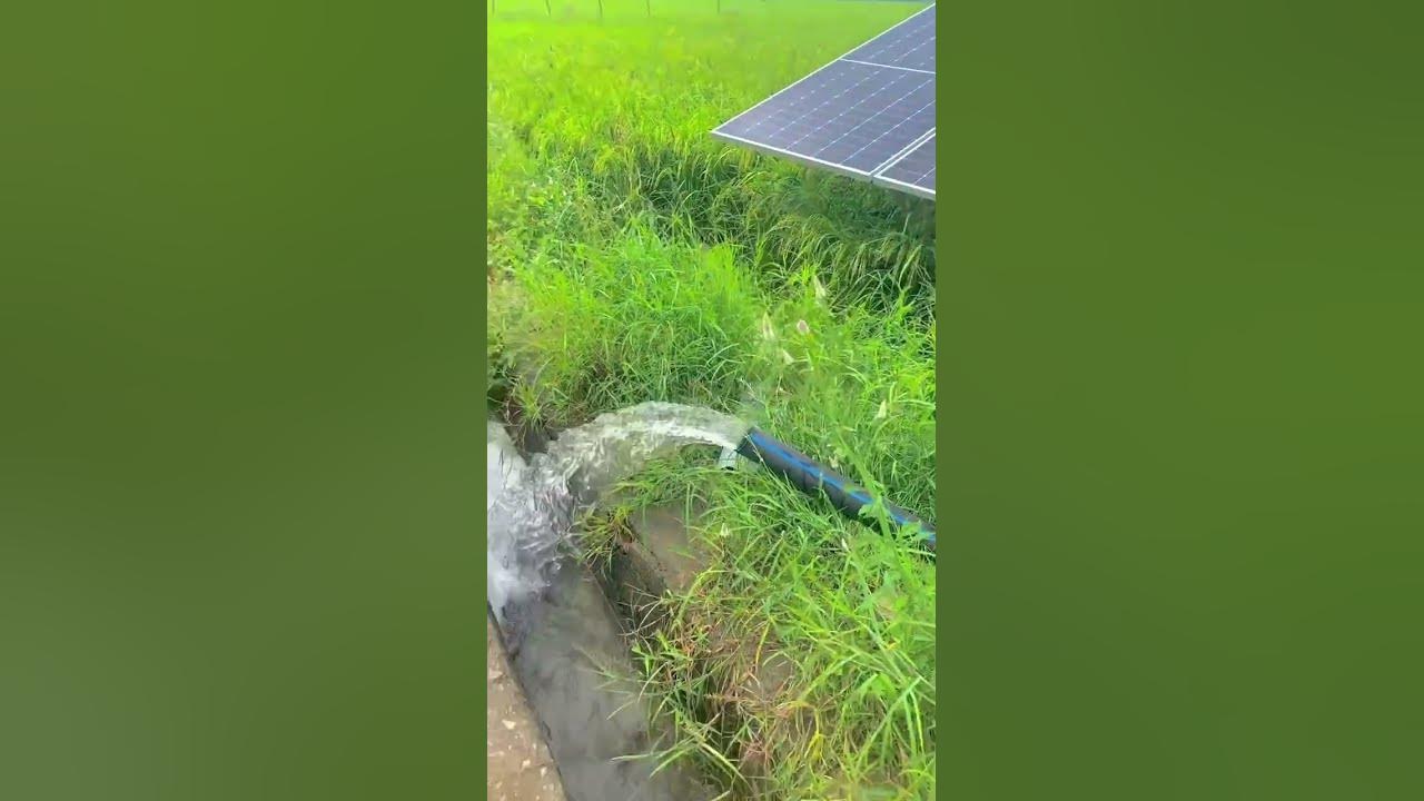Shakti pump soler 7 5 hp water discharge youtube