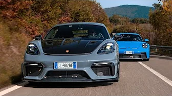 Porsche GT4 RS vs 992 GT3 | Flat out in the Italian Mountains