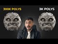 Transfer details from high poly to low poly in Blender 