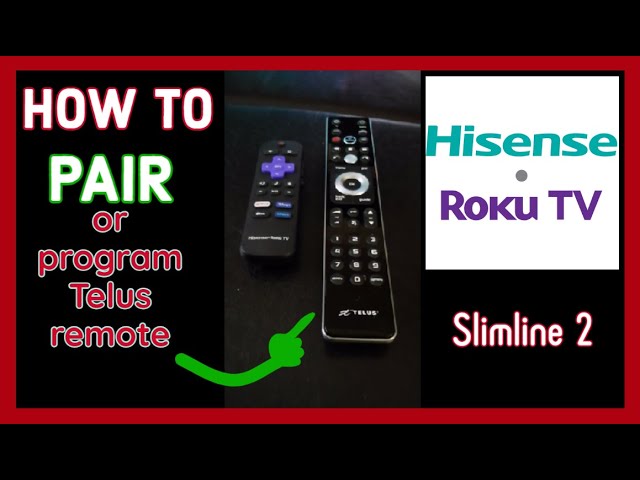 How to program or pair Telus Slimline 2 Remote with Roku TV - YouTube