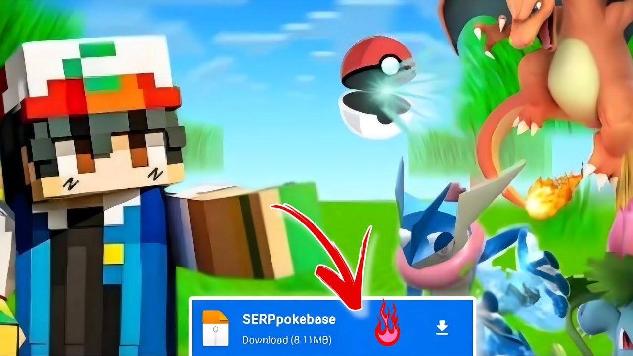 BEST POKEMON MOD FOR MINECRAFT PE 1.20+ | NEW COBBLEMON MOD FOR MCPE ...