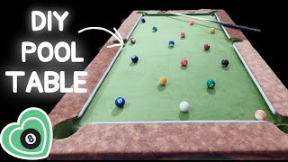 HOW I MADE MY OWN POOL TABLE 🎱 | 8 BALL POOL DIY | HOMEMADE POOL TABLE DIY | LOCKDOWN GAMES