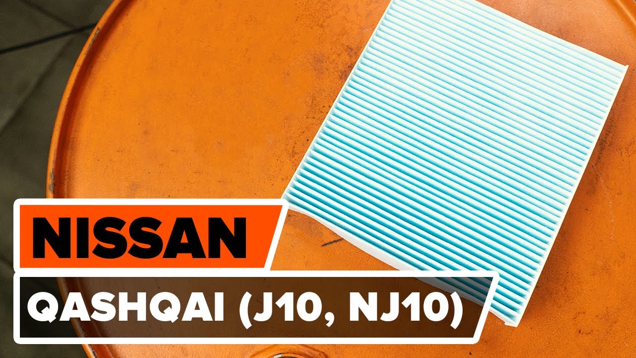 Как заменить салонный фильтр на NISSAN QASHQAI (J10, NJ10) [ВИДЕОУРОК AUTODOC]
