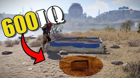 RUST: 600 IQ Hide loot under your stuff!