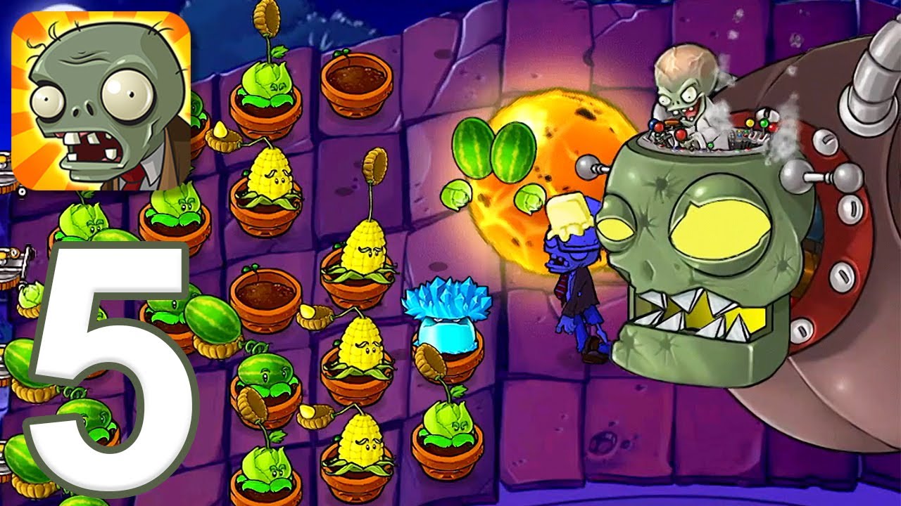 Plants vs Zombies - Gameplay Walkthrough Part 5 - Final Boss & Ending (iOS, Android)