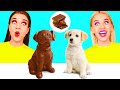 チョコレートの食べ物 vs 本物の食べ物のチャレンジ | クレイジーチャレンジ BooBoom Challenge