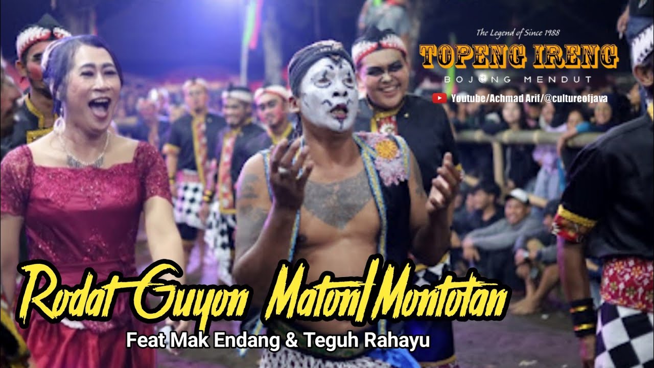 Kesenian Dayak 🔥 Topeng Ireng Bojong Mendut - Rodat Monolan/Dagelan Feat Teguh Rahayu & Mak Endang