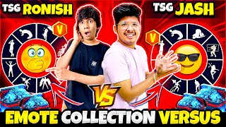 Free Fire TSG Jash Emote Collection Versus😨 With TSG Ronish 😲 Winner Gets 10,000$ - Garena Free Fire