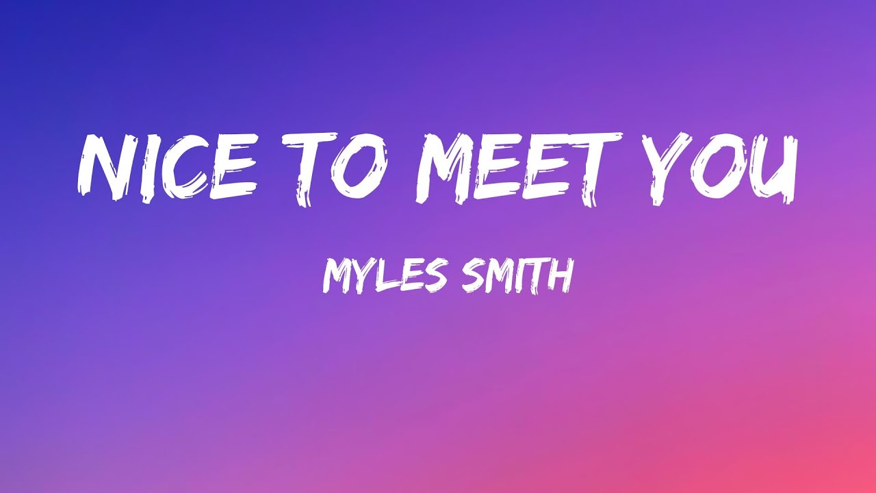 nice to meet you canzone traduzione