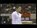 後転跳び1回ひねりローリング　李燕(中国）平均台1991中日カップ種目別