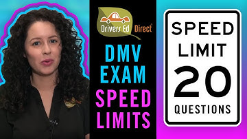 Sample DMV Permit Test - 20 Speed Limits & Speed Rules You MUST KNOW to Pass the DMV Knowledge Test!