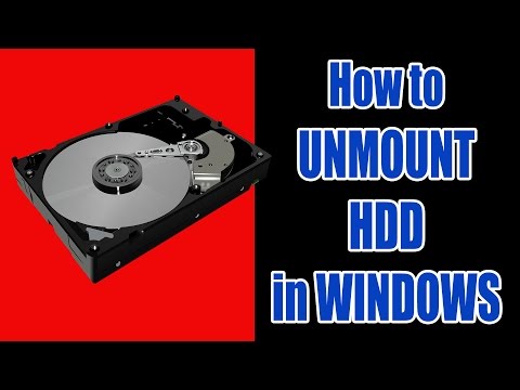 Cara unmount hdd pada Windows