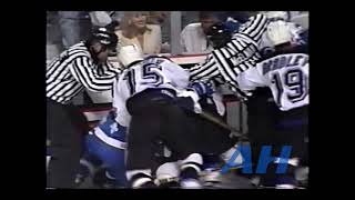 Nhl Apr. 14, 1994 Tampa Bay Lightning V Quebec Nordiques R Roman Hamrlik V Andrei Kovalenko
