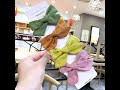 Cotton Solid Color Bowknot Hairpin For Children Simple Kids Hair Clip Bezel For Hair korea Sweet