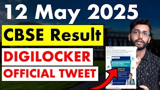 Cbse Result 2025 Digilocker Official Tweet Coming Soon Class 10 12 ...
