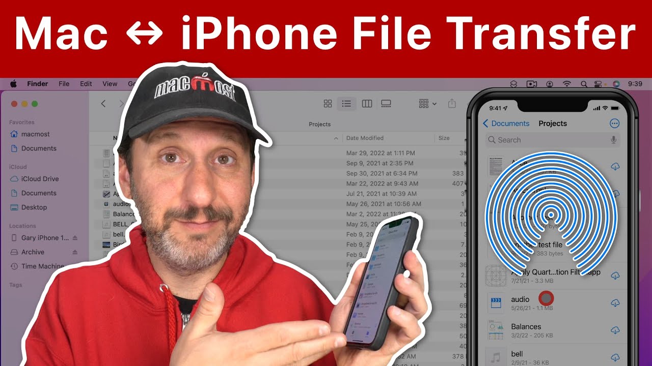 10 Ways To Transfer Files Or Photos Between Mac, iPhone and iPad - YouTube