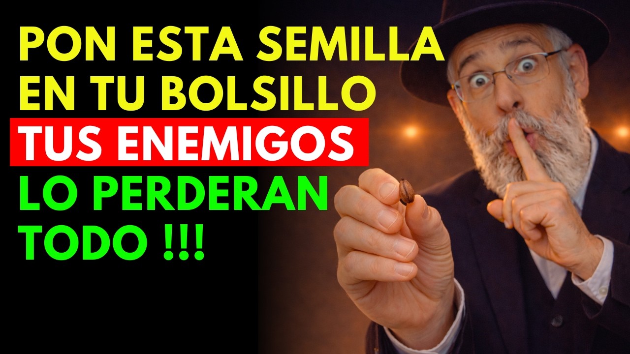 CUIDADO! Esta SEMILLA en tu BOLSILLO devuelve TODO EL MAL a tus ENEMIGOS | Sabiduría Judía