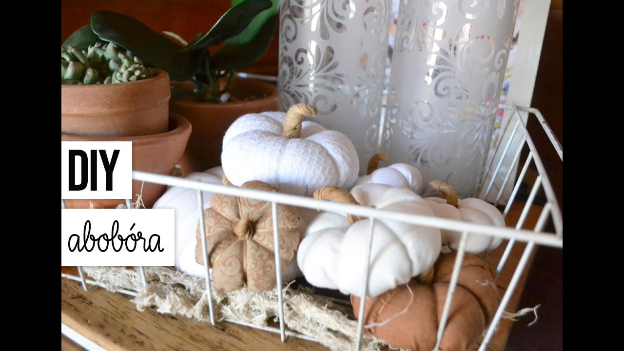 DIY: Como fazer uma abóbora de tecido simples e criativa