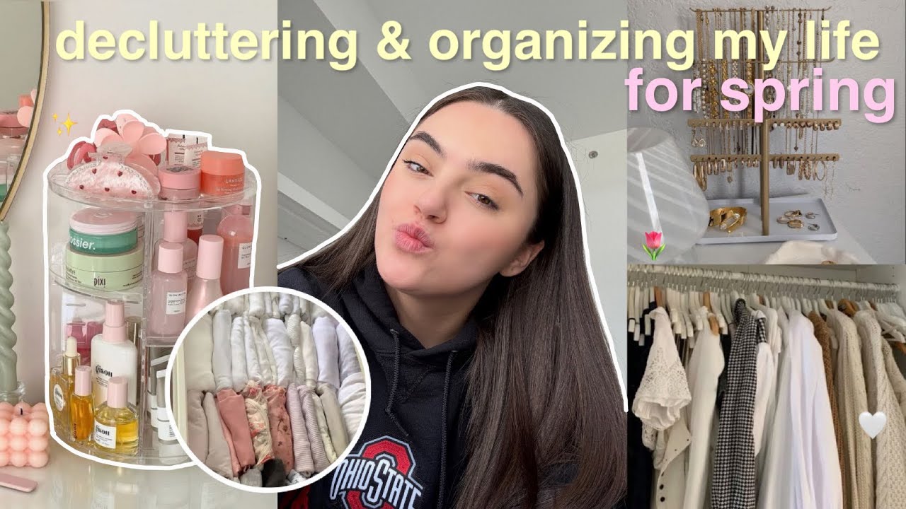 decluttering & organizing my life for spring 🌷 closet clean out ...