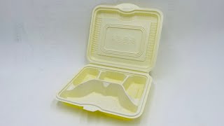 Disposable Plastic Takeaway Multi Compartment Clamshell Food Container Box Automatic Making Machine
