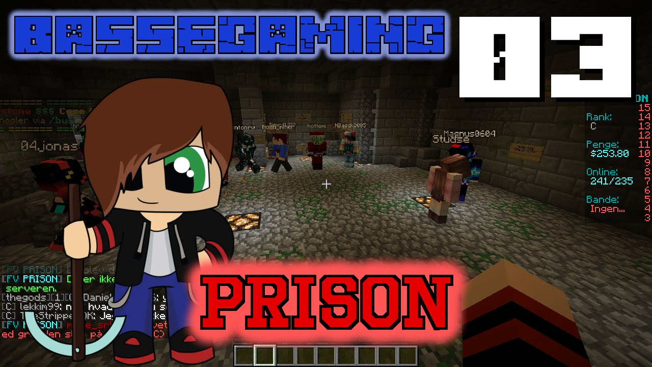 Minecraft - Prison Server - S01 E03 (DK - Dansk) [HD] - YouTube