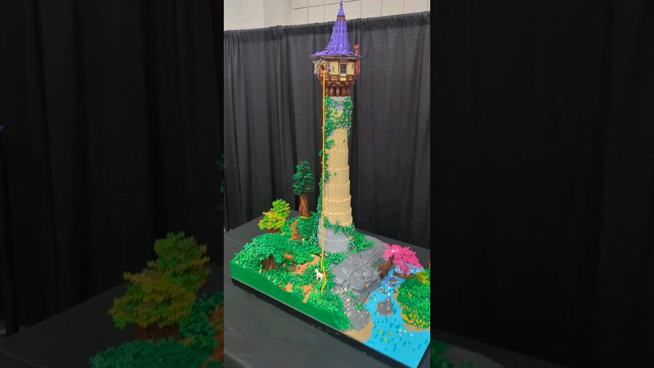 Huge LEGO Rapunzel Tower by Martin Harris