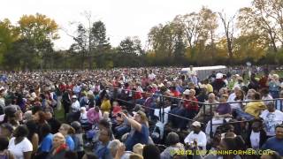 President Obama Campaigns at Daytons Triangle Park