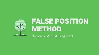 SQQM3054 False Position Method