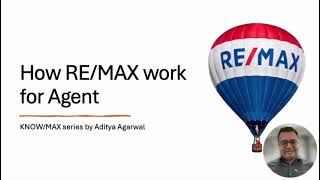 How REMAX Works for Agents | Know - Max Series by Aditya Agarwal