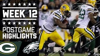 Packers vs. Eagles | NFL Week 12 Game Highlights