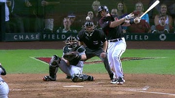 MIA@ARI: Goldschmidt lines an RBI single off the wall
