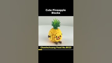 Delicious Food Pineapple 8923 Mini Blocks Preview #lego #brick #miniblock #nanoblock #block