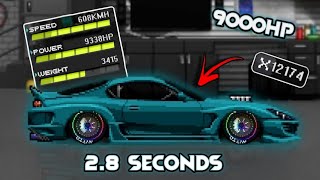 Top Secret Supra 9000HP+ | Pixel Car Racer | New Horizons Mod