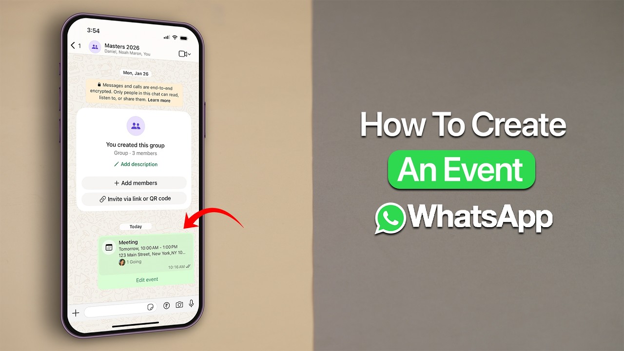 How To Create an Event on WhatsApp? - YouTube