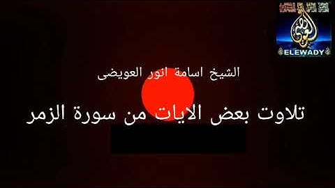 الشيخ اسامه أنور العويضي قراءة بعض ايات من سورة الزمر