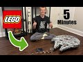 Building the 7,000 Pieced LEGO Millennium Falcon in 5 Minutes