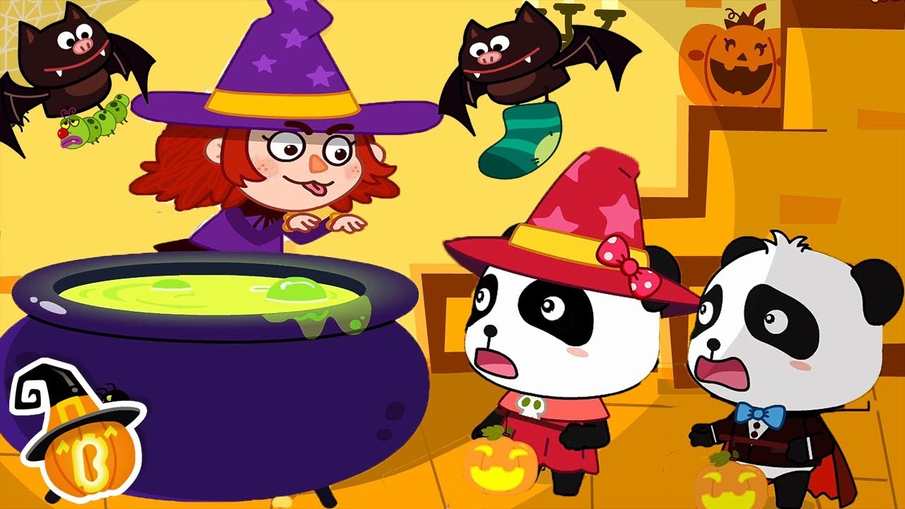 Scary Witch's Magical Pot | Spooky Halloween Party | Halloween Songs | Halloween  Cartoon | BabyBus - YouTube