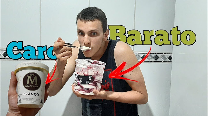 Sorvete caro vs sorvete barato