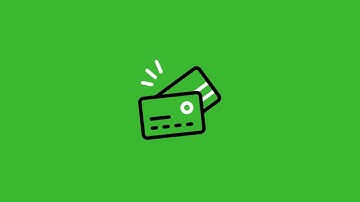 Credit Card Animated Icons on Green Screen | HD | ROYALTY FREE