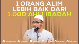 Video Singkat: Satu Orang Alim Lebih Baik Dari Seribu Ahli Ibadah - Ustadz Farhan Abu Furaihan