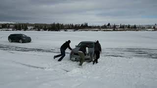 ghost lake ice drifting someone got stuck lol