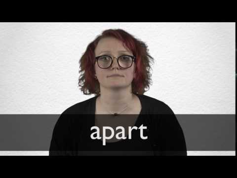 How to pronounce APART in British English