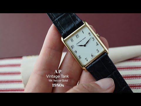 Audemars Piguet Rectangle Tank 18k Yellow Gold 1980s