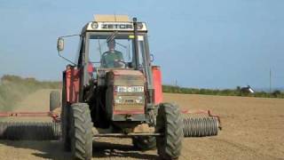 James O Brien cambridge rolling his field in Kilbritain