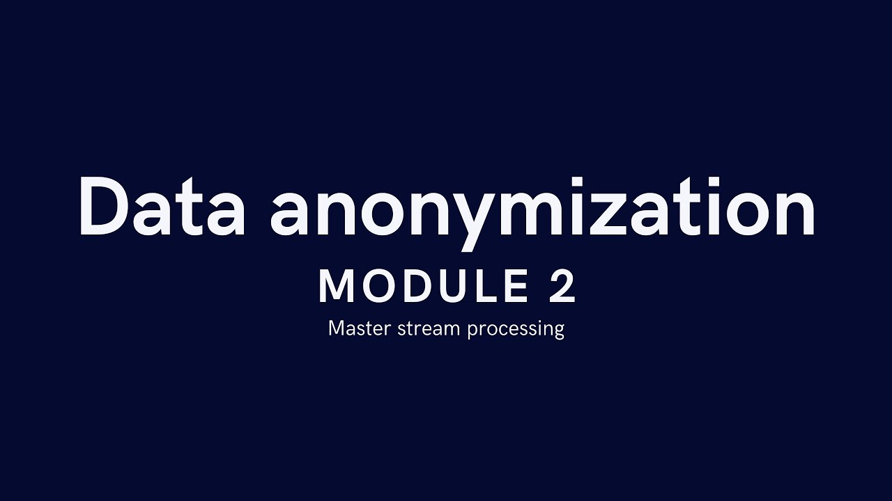 MSP / M02 / 04 | Data anonymization - YouTube