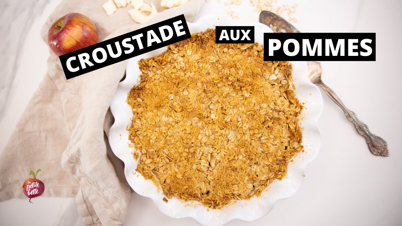 CROUSTADE AUX POMMES ET FROMAGE 🍎🧀 Recette CRUMBLE facile et rapide La petite bette