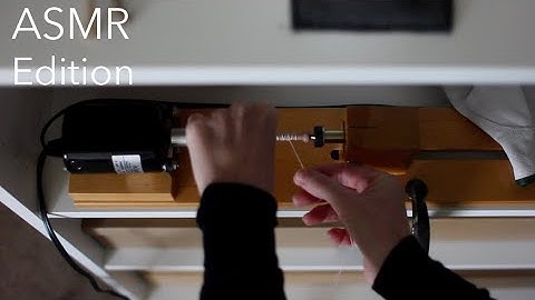 Winding a linen bobbin for a boat shuttle - ASMR Edition