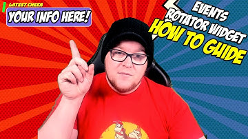 How To make and configure your own Events Rotator Widget