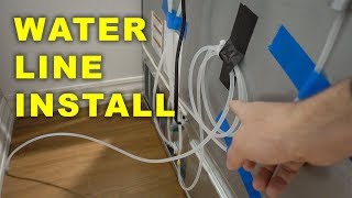 Proper install for refrigerator water line